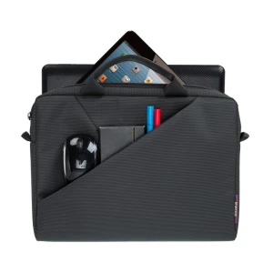 Geantă pentru laptop rivacase tivoli, 13.3", poliester, negru Thumbnail 3