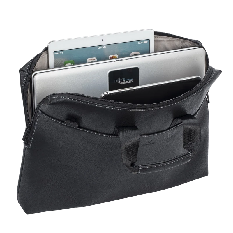 Сумка для ноутбука rivacase orly, 16", полиэстер, чёрный 13