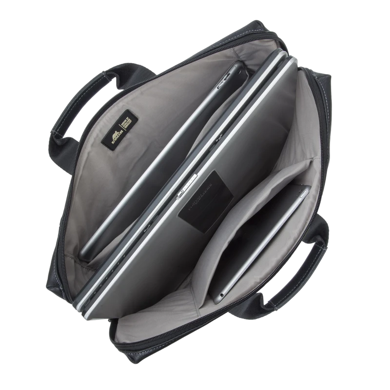 Сумка для ноутбука rivacase orly, 16", полиэстер, чёрный 8