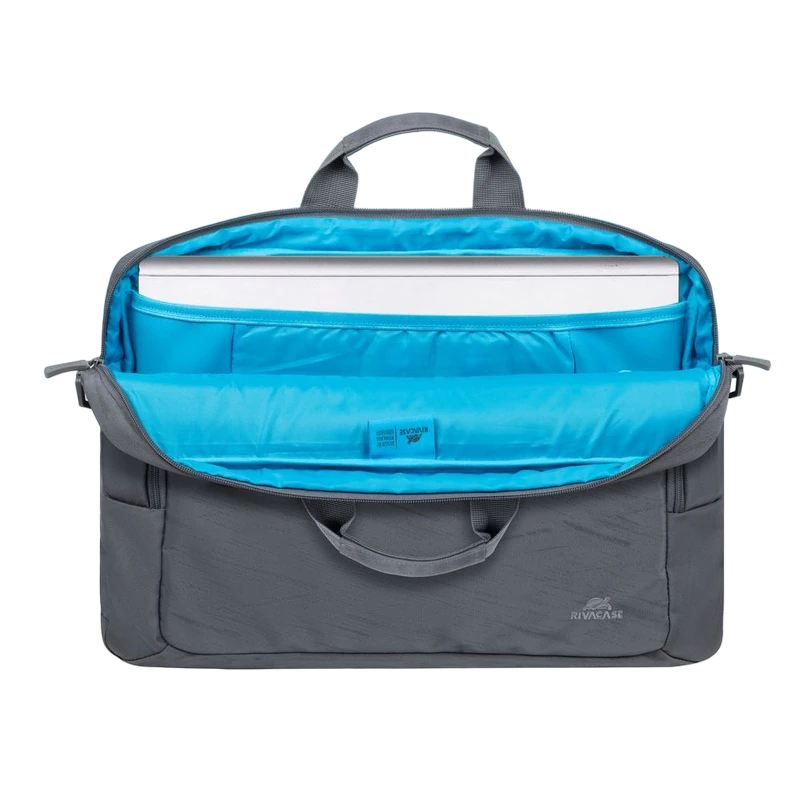 Geantă pentru laptop rivacase 7531, 16", poliester rpet eco-friendly, gri 5