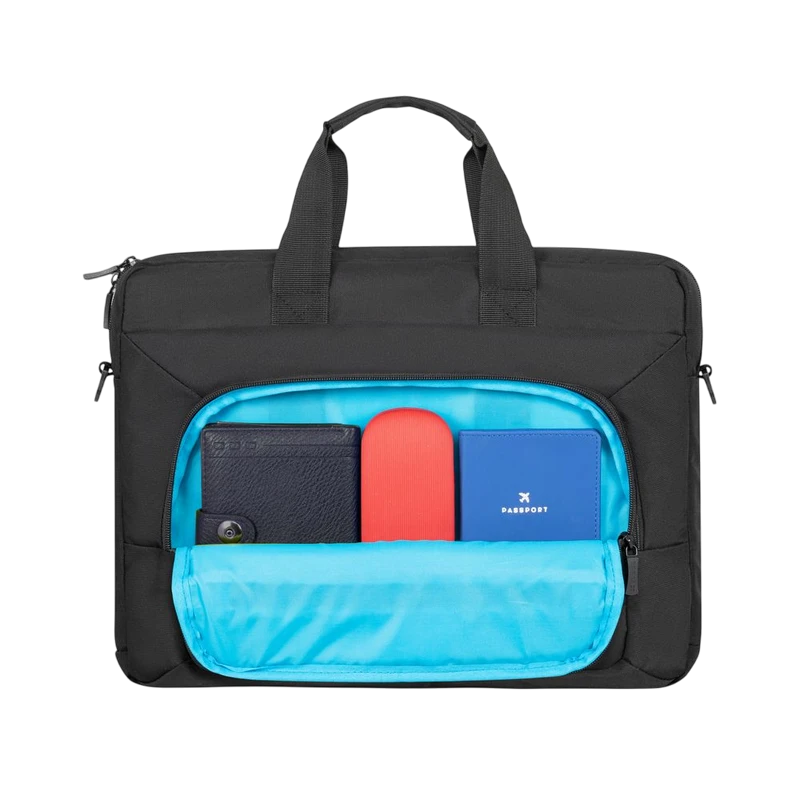 Сумка для ноутбука rivacase 7521, 14", eco-friendly rpet полиэстер, чёрный 14
