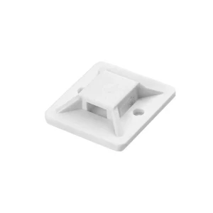 Platformă autoadezivă pentru cablu orno orae1320150 20 x 20 mm 50 buc alb plastic