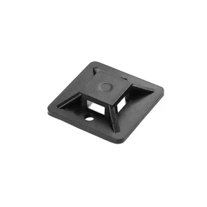 Platformă autoadezivă pentru cablu orno orae1320650 20 x 20 mm 50 buc negru plastic