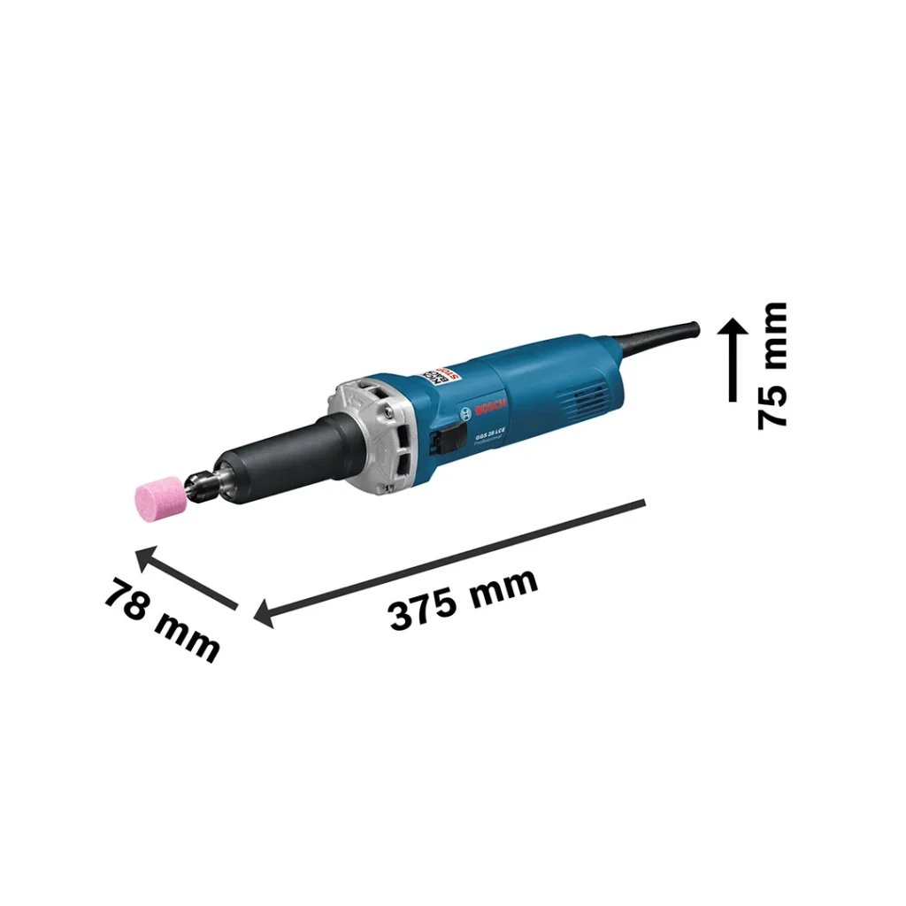 Polizor drept ggs 28 lce 43 mm 650 w 220 - 240 v 10000 - 30000 rot/min bosch 2