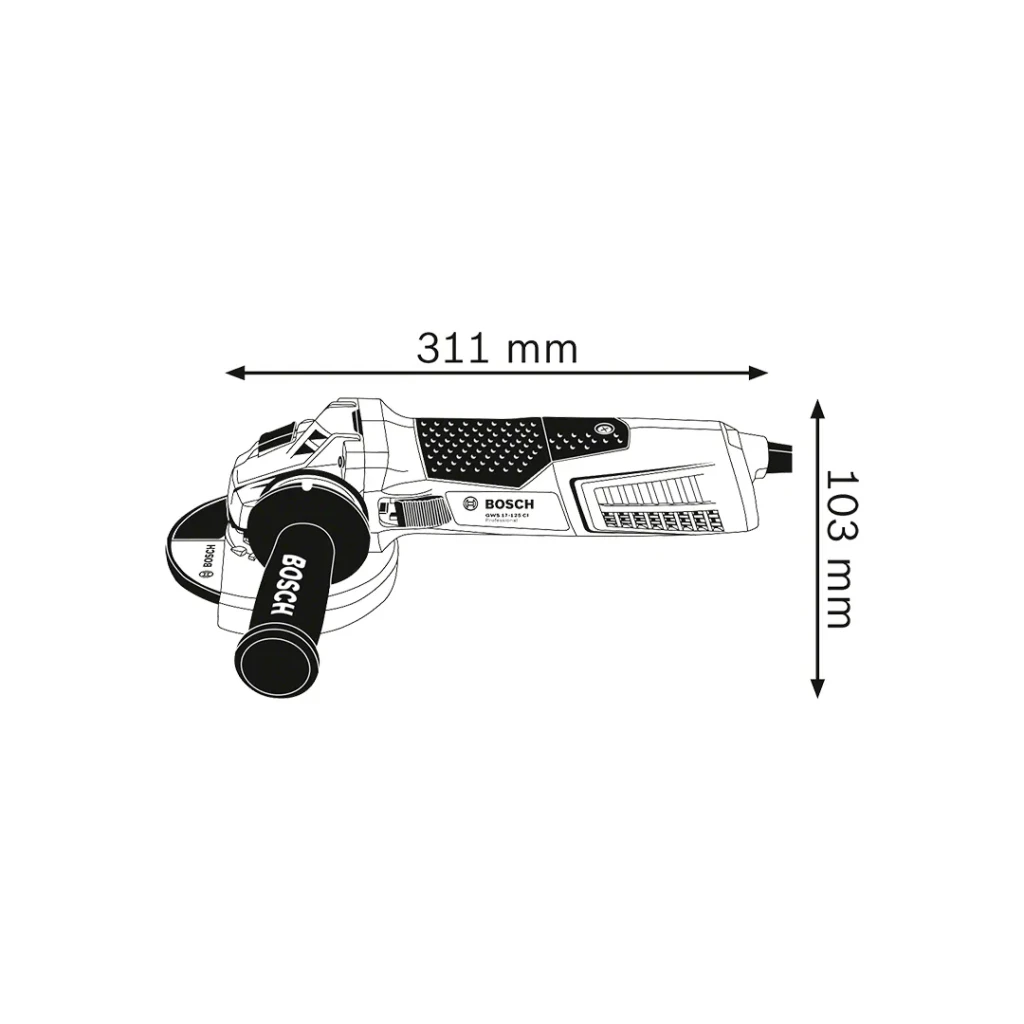 Polizor unghiular bosch gws 19-125 cie 125 mm 1900 w 220 v 2800 rot/min 2