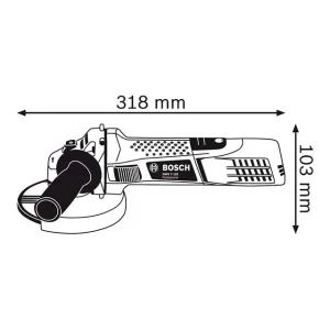Polizor unghiular bosch gws 7-125 125 mm 720 w 220 - 240 v 11000 rot/min Thumbnail 3
