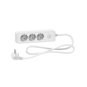 Prelungitor cu împământare și întrerupător 3 prize 1.5 m 16 a schneider-electric