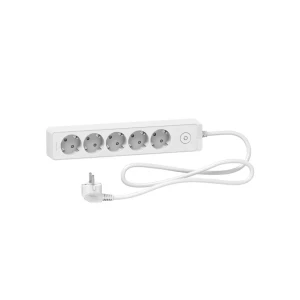 Prelungitor cu împământare și întrerupător 5 prize 1.5 m 16 a schneider-electric