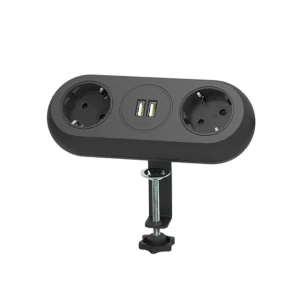 Prelungitor de masă cu împământare 2 prize + 2 usb 1.4 m 10 a orno Thumbnail 2