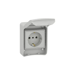 Priză cu capac mureva 16 a 250 v alb schneider-electric