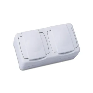Priză dublă euro nemliyer 16 a 220 - 240 v alb makel
