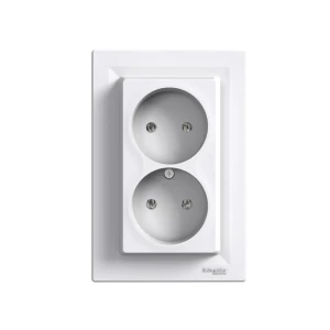 Priză dublă asfora 16 a 250 v alb schneider-electric