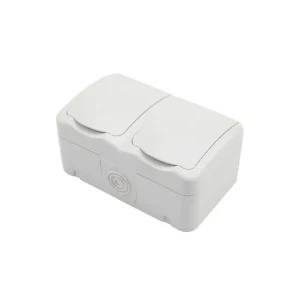 Priză exterioară cu capac kranz 16 a 220 - 240 v alb kranz