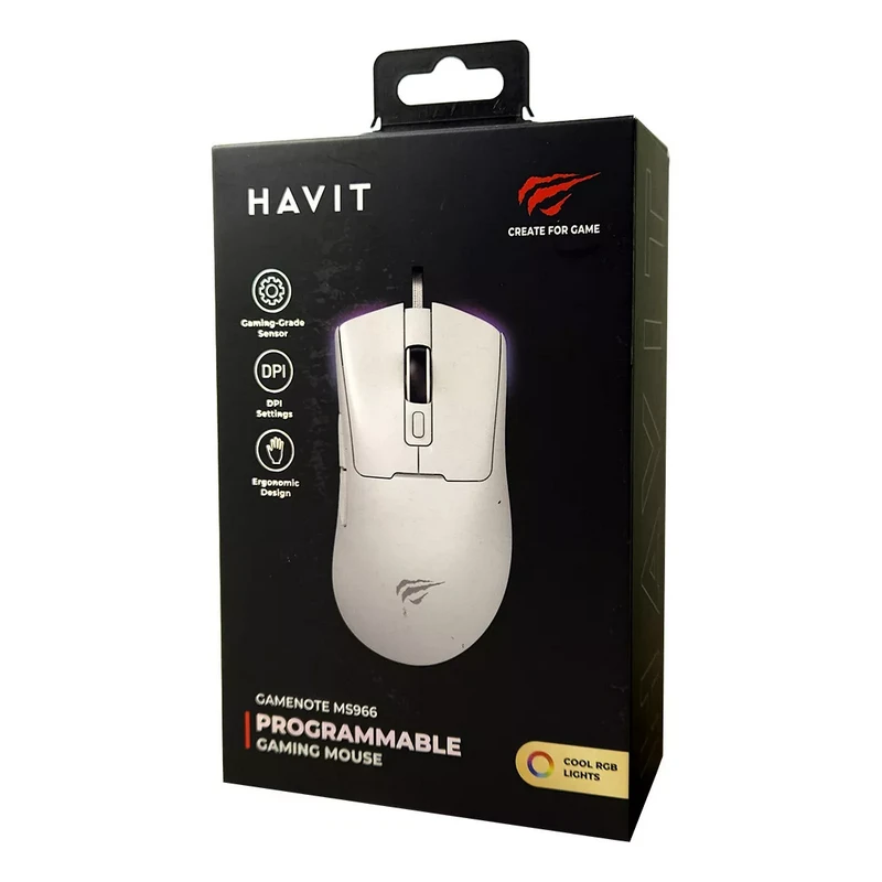 Игровая мышь havit ms966wb, белый 3
