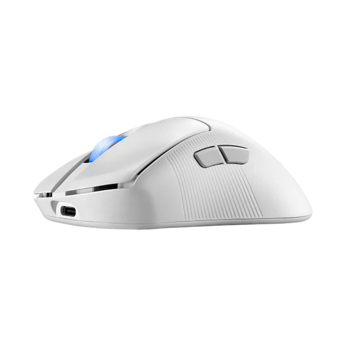 Gaming mouse asus rog keris ii ace, moonlight white 8