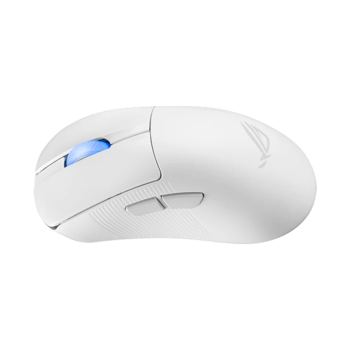 Gaming mouse asus rog keris ii ace, moonlight white 3