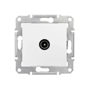 Priză tv sedna 10 a 220 v alb schneider-electric