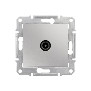 Тв розетка sedna 10 a 220 в алюминий schneider-electric