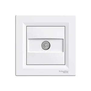Priză tv asfora 10 a 250 v alb schneider-electric