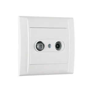 Priză tv/sat defne 10 a 220 v alb makel