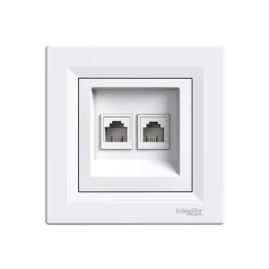 Priză de date anya 220 v alb schneider-electric