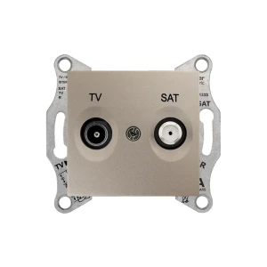 Priză tv/sat sedna 220 v titan schneider-electric
