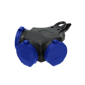 Priză mobilă triplă orno orae13209gs 3p 16 a 220 - 240 v ip44