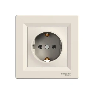 Priză unitară asfora 16 a 250 v crem schneider-electric