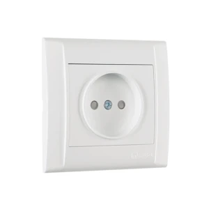 Priză cu obturator defne 16 a 250 v alb makel