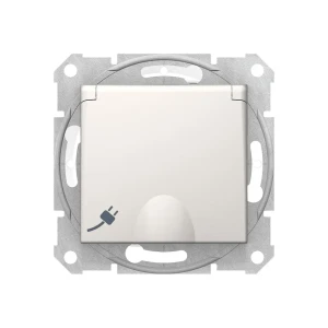 Priză cu capac sedna 16 a 220 - 240 v crem schneider-electric