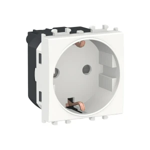 Priză unitară cu obturator easy styl 16 a 250 v alb schneider-electric