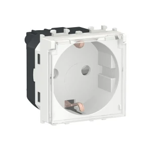 Priză unitară cu obturator easy styl 16 a 250 v alb schneider-electric