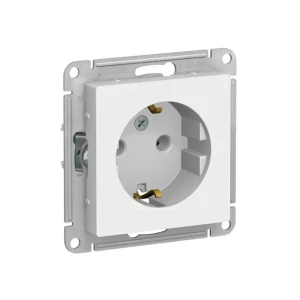 Priză cu împământare atlas design 16 a 220 - 240 v alb schneider-electric