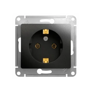 Priză cu împământare glossa 16 a 220 - 240 v antracit schneider-electric