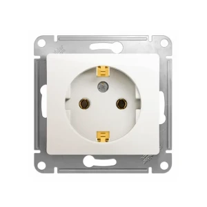 Priză cu împământare glossa 16 a 220 - 240 v perlă schneider-electric