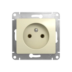 Унитарная розетка glossa 16 a 250 в бежевый schneider-electric