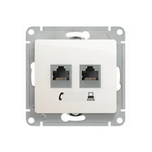 Розетка компьютерная glossa 16 a перламутровый schneider-electric