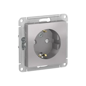 Priză unitară cu obturator atlas design 16 a 250 v aluminiu schneider-electric