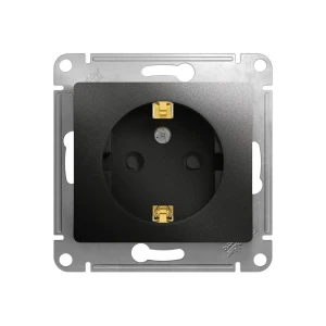 Priză unitară cu obturator glossa 16 a 250 v antracit schneider-electric
