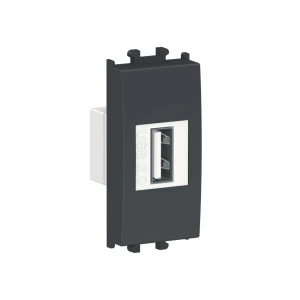 Розетка usb easy styl 1 a 5 в чёрный schneider-electric