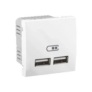 Розетка usb unica 2.1 a 5 в белый schneider-electric Thumbnail 1