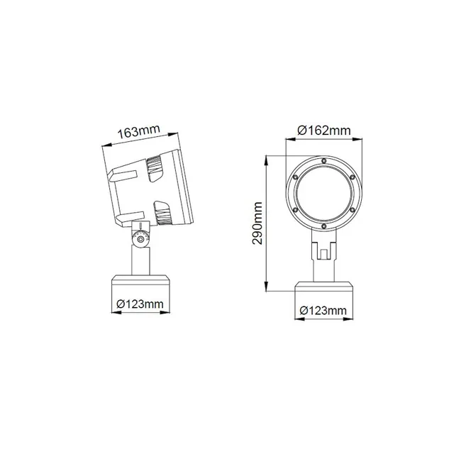 Proiector led 36 w led 4250 lm 220 - 240 v ip66 rightlight 5