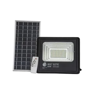 Proiector led cu baterie solară tiger-60 60 w led 6400 k 1040 lm horoz ip65