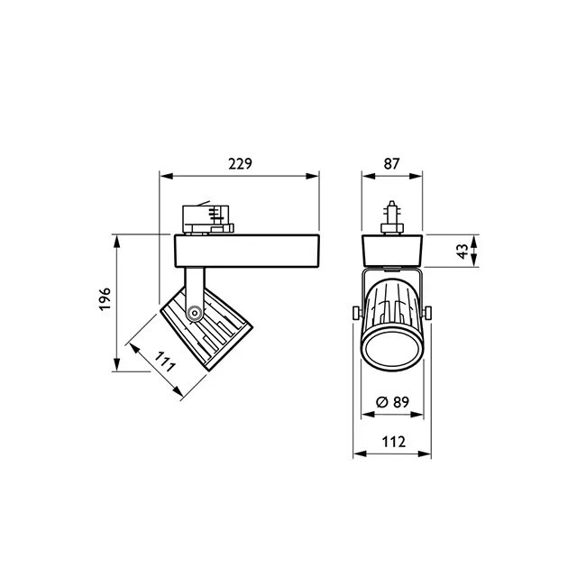 Projector led 23,5 w led 4000 k ip20 220 - 240 v philips 2