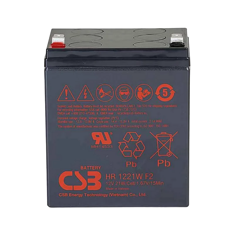 Аккумулятор для резервного питания csb hr-1221, 12в 5 2