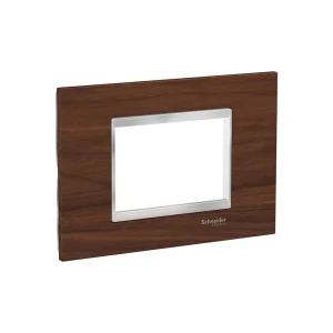 Ramă cu 3 locuri easy styl alun/crom 3 module schneider-electric