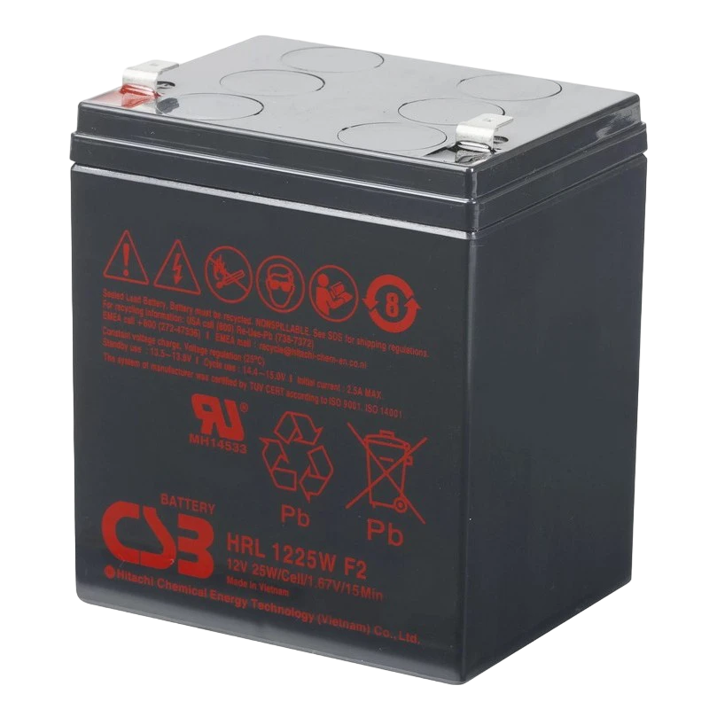 Аккумулятор для резервного питания csb hrl1225w, 12в 6 3