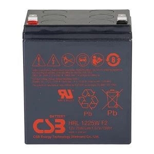 Аккумулятор для резервного питания csb hrl1225w, 12в 6