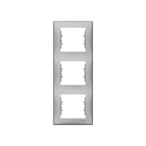 Ramă triplă sedna aluminiu verticală schneider-electric
