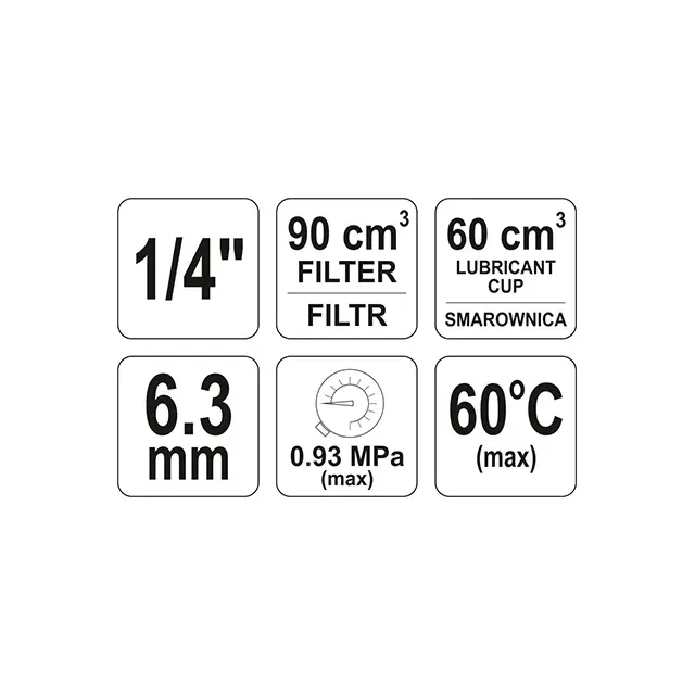 Фильтр регулятора yt2385 6,3 mm для компрессора yato 2